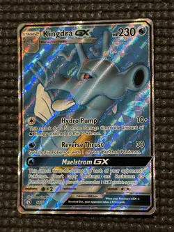 Pokemon TCG Kingdra GX 66/70 Ultra Rare Full Art Holo Dragon Majesty NM Card - Image 3