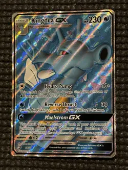 Pokemon TCG Kingdra GX 66/70 Ultra Rare Full Art Holo Dragon Majesty NM Card - Image 4