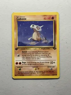 Cubone [First Edition] 50/64 Pokemon Jungle Common Card 1999 - Image 1