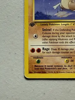 Cubone [First Edition] 50/64 Pokemon Jungle Common Card 1999 - Image 5