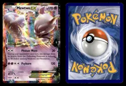 Mewtwo EX 61/162 EX Rare Holo BREAKthrough Pokemon Card - Image 1