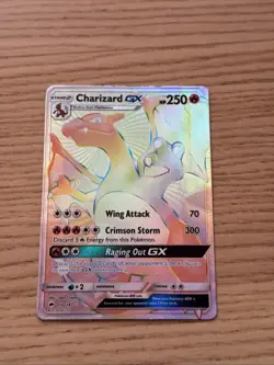 Pokemon TCG Charizard GX 150/147 Burning Shadows Series HEAVILY PLAYED STAGE 1 - Image 1