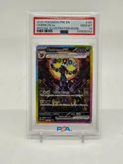 2025 POKEMON PRE EN-PRISMATIC EVOLUTIONS #161 UMBREON EX PSA 10 - Image 1