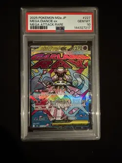 PSA 10 Mega Diancie ex MA 227/193 MEGA Dream ex M2a Pokemon Card Japanese - Image 1