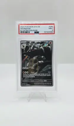Houndoom Pokemon SV Shrouded Fable 066/064 Illustration Rare Full Art PSA 9 - Image 1