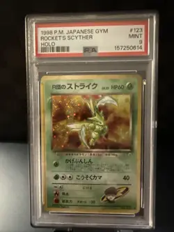 Rocket's Scyther PSA 9 1998 Pokemon Leaders' Stadium Japanese 5143 - Image 1