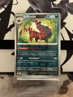 Pokemon TCG Scolipede 056/086 Black Bolt Master Ball NM - Image 1