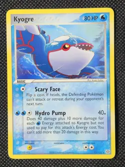 NM Kyogre Non-Holo #15 Emerald Pokemon TCG - Image 1