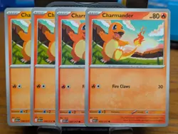 Pokemon TCG Ascended Heroes Charmander 020/217 x4 Playset - Image 1