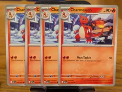 Pokemon TCG Obsidian Flames Charmeleon 027/197 x4 Playset - Image 1