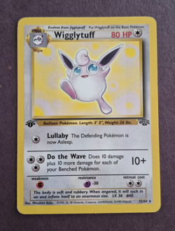 WOTC Pokemon TCG Jungle Wigglytuff 32/64 Holo Rare 1st Edition 1999 - Image 1
