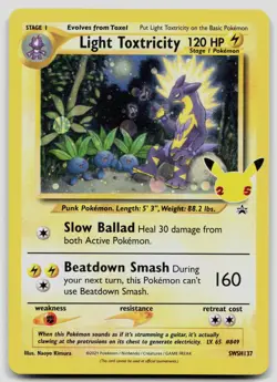 Light Toxtricity SWSH137 Sword & Shield Promo Pokemon NM - Image 1