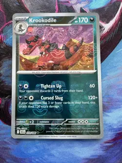 Krookodile (Master Ball Pattern) 059/086 Sv: Pokemon Black Bolt Holo NM - Image 1
