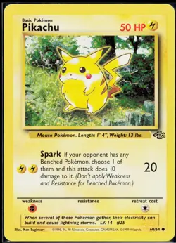 Pokemon TCG Pikachu 60/64 Jungle - Image 1