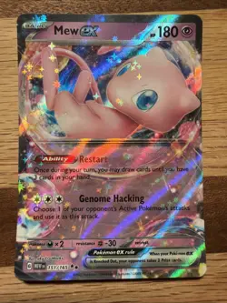 Pokemon 151 Mew ex 151/165 Double Rare NM - Image 1