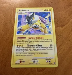 Pokemon TCG Raikou 16/132 Secret Wonders Holo Rare 80 HP 2007 - Image 1