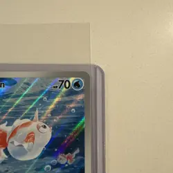 Goldeen Illustration IR Rare 087/084 Pitch Black Card in hand! Pokemon English . - Image 3