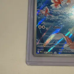 Goldeen Illustration IR Rare 087/084 Pitch Black Card in hand! Pokemon English . - Image 5