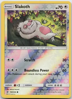 Slakoth 168/236 Common Unified Minds Pokemon Reverse Holo Near Mint - Image 1