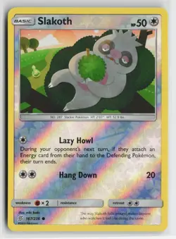 Slakoth 167/236 Unified Minds C Reverse Holo NM/M Pokemon - Image 1