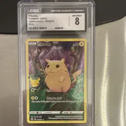 The Pokemon Company CGC 8 Pikachu 005/025 Celebrations EN Holo 2021 - Image 1