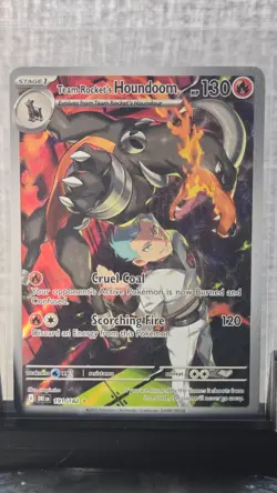 Team Rocket's Houndoom #191/182 Illustration Rare Pokemon DRI EN - Image 1