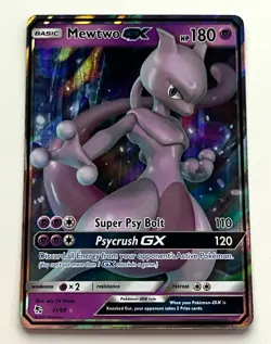 Pokemon TCG Mewtwo GX 31/68 Hidden Fates Ultra Rare Full Art Holo ENG 180HP - Image 1