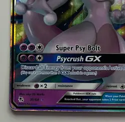 Pokemon TCG Mewtwo GX 31/68 Hidden Fates Ultra Rare Full Art Holo ENG 180HP - Image 4