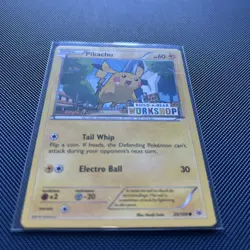 Pokemon TCG Pikachu Build-A-Bear Workshop Promo Stamped 20/108 Card - Image 2