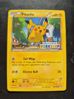Pokemon TCG Pikachu Build-A-Bear Workshop Promo 20/108 Card LP - Image 1