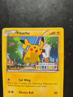 Pokemon TCG Pikachu Build-A-Bear Workshop Promo 20/108 Card LP - Image 4