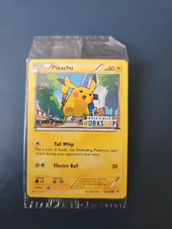 Pokemon TCG Pikachu Build-A-Bear Workshop Promo Stamped 20/108 Sealed Card - Image 1