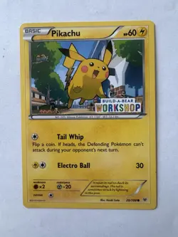 Pokemon TCG~Pikachu Build a Bear Workshop Promo~NM~Never Played~20/108 - Image 1