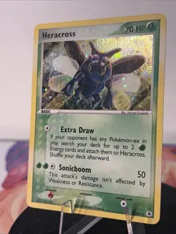 Heracross 7/101 Hidden Legends Reverse Holo Rare LP Pokemon Card - Image 1