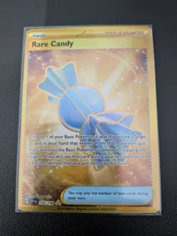 Pokemon Card Rare Candy 256/198 Scarlet & Violet Base Set Gold Hyper Rare NM - Image 1