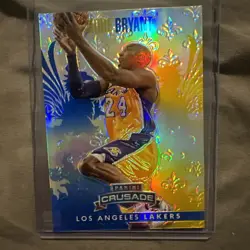 2013/14 Panini Crusade KOBE BRYANT GOLD BLUE REFRACTOR #108🔥RARE🔥 - Image 1