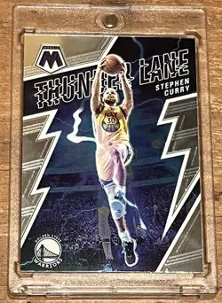 Stephen Curry RARE THUNDER LANE MOSAIC CHROME INVESTMENT CARD SSP WARRIORS MVP - Image 1