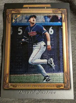 🔥 1998 Topps Gallery David Justice #PPI94 /250 - Rare SN w/horizontal back🔥 - Image 1