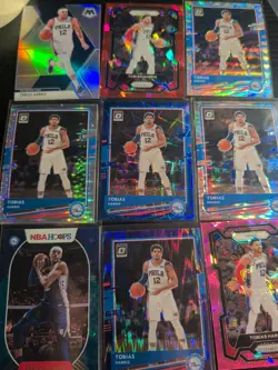 Tobias Harris Lot (9) Prizm Optic Parallels NBA Free Shipping Great Value (GA) - Image 1
