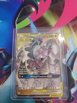 Arceus & Dialga & Palkia GX 156/236 Pokemon TCG Cosmic Eclipse Holo Ultra Rare - Image 1