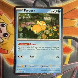 Psyduck 007 *Swirl* Mega Evolution Cosmos Holo Black Star Promo Pokemon TCG NM/M - Image 1