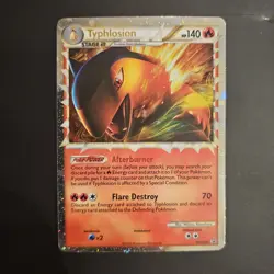Typhlosion HGSS09 Prime Holo Black Star Promo Card - Image 2
