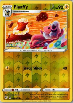 Pokemon Card - Flaaffy Darkness Ablaze 056/189 2020 Uncommon Reverse Holo NM - Image 1