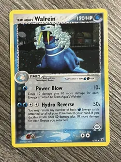 TEAM AQUA'S WALREIN 6/95 POKEMON CARD (AQUA VS MAGMA SET) HOLO - Image 1