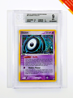 Pokemon BGS 9 Unown #M Holo EX Unseen Forces Unown Cards 2005 English - Image 1