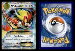 M Pidgeot EX 65/108 EX Rare Holo Evolutions Pokemon Card - Image 1