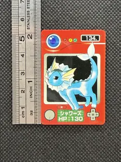 Vaporeon No. 134 Pokemon Pokedex Mini Card Zukan Japanese Nintendo - Image 2