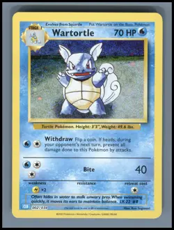 Wartortle 002/034 Holo Classic Collection Trading Card Game Classic Pokemon NM - Image 1
