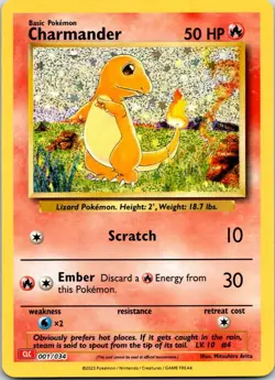Charmander Classic Collection Trading Card Game Classic 001/034 NM - Image 1