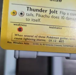 Pikachu 58/102 Base Set Pokemon Card 1999 WOTC 40HP Basic - Image 4